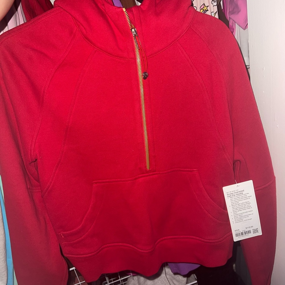 Lunar new year Half zip scuba lululemon